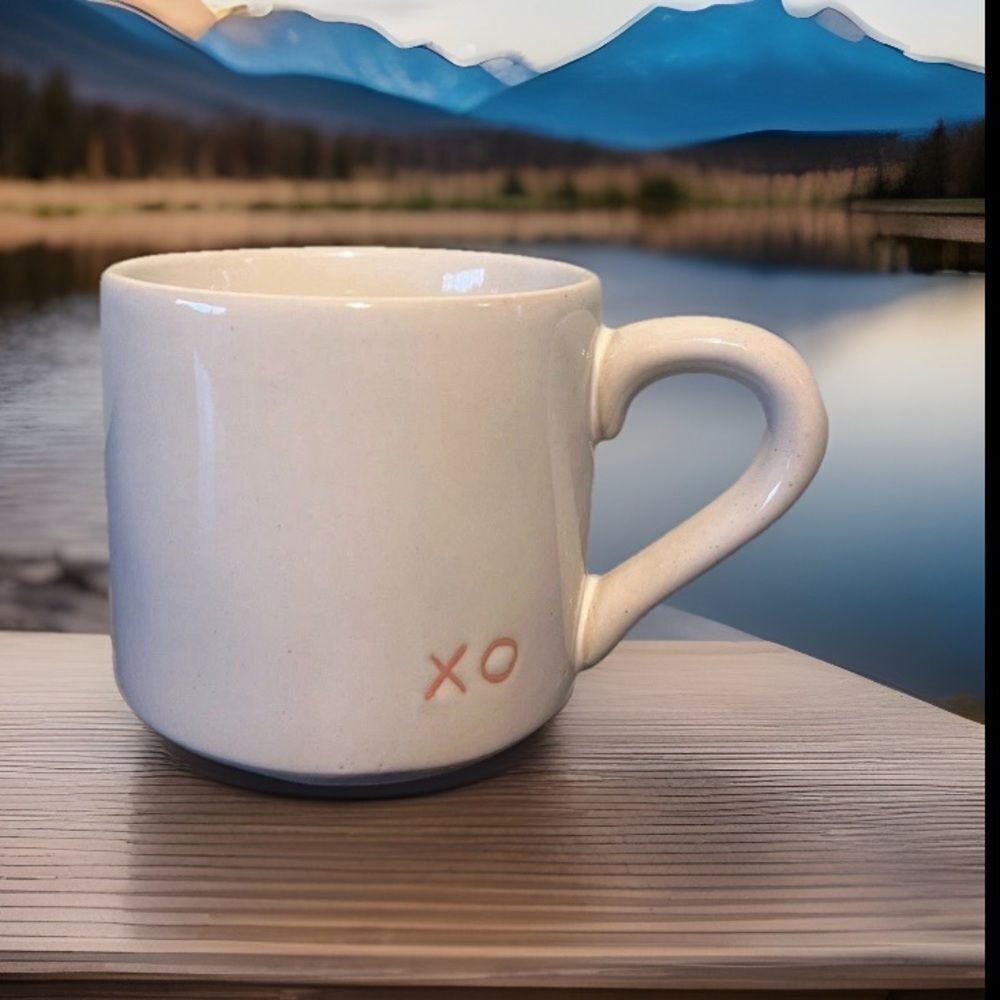 Hearth & Hand Cream Stoneware XO Coffee Mug